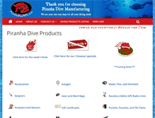 Tablet Screenshot of piranhadivemfg.com